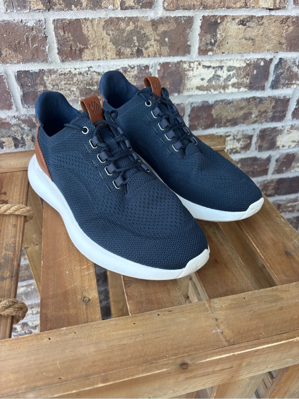 Johnston & Murphy Amherst 2.0 Knit Navy Sneakers Men’s 11M 25-0749